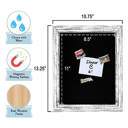 3 Sizes/3 Colors - Small Tabletop Chalkboard Sign with Stand - color: White, size: 11"W x 13"H