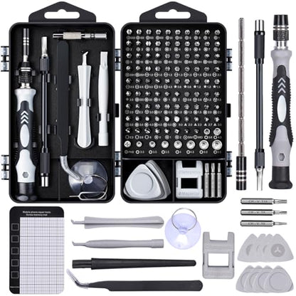 SHOWPIN Precision Computer Screwdriver Kit: 122PCS Laptop Screwdriver Sets - color: Gray-122pcs-1pack