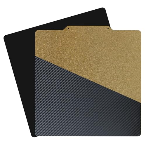 Textured PEI & Smooth PET (Carbon Fiber Pattern) Build Plate Flexible Heated Bed Compatible with Ender 3 Neptune 3 4 - color: PEI & PET (Carbon Fiber Pattern), size: 235*235mm