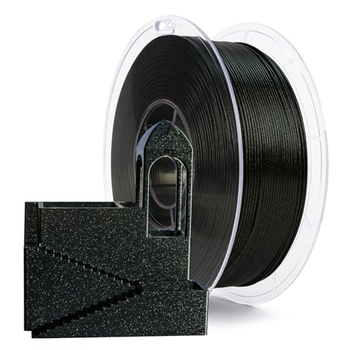 ZIRO Sparkle PLA Filament 1.75mm, Twinkling Effect 1kg, Fairy Green - color: Fairy Green