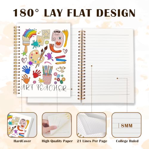 Qabliqo Art Teacher Gifts Spiral Notebook Journal - color: Art Teacher
