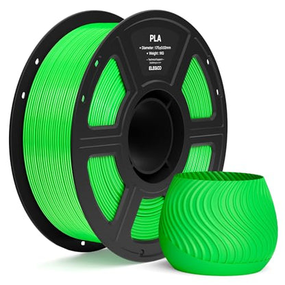 ELEGOO PLA 3D Printer Filament 1.75mm Neon Green 1KG - color: 1pcs Neon Green