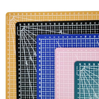 New A3 Double Side Craft Cutting Mat Cutting Board Sewing Pad Artist Carving Tools Handmade Crafts DIY Props (Blue) - color: Blue