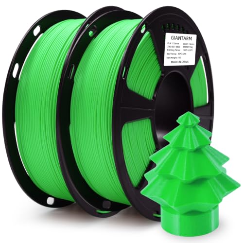 GIANTARM PLA Filament 2KG,Green 3D Printer Filament 1.75mm - color: Green, size: 2kg