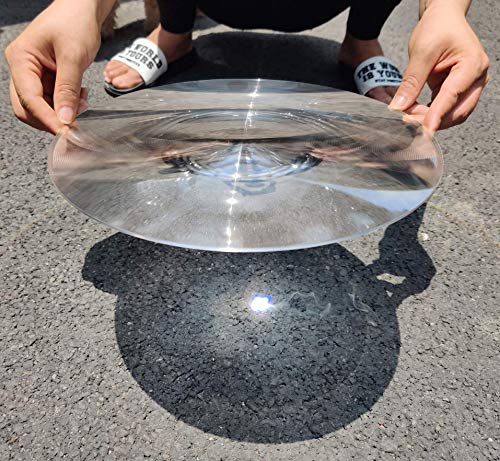Six Seasons 2-Pack Large Fresnel Lens, 300mm(11.81"), 360mm(14.17") PMMA for Senior Magnifying, Solar Heating & Optical Science Kits - size: Focal length 360mm