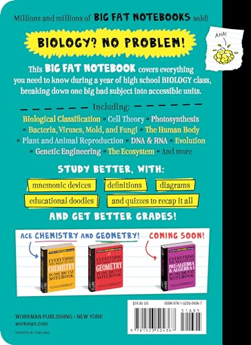 Everything You Need to Ace Biology in One Big Fat Notebook