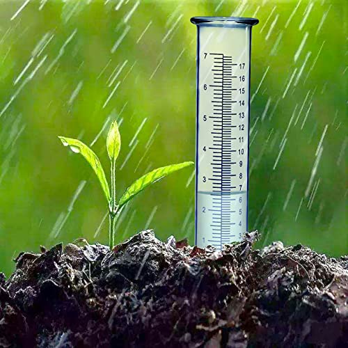 BIUWING Plastic rain Gauge Replacement Tube, 7'' Capacity rain gauges Tubes for Yard Garden Outdoor Home, Best Rated, No Frost Freeze Crack, Not Fragile (2 pcs) - color: 2 Pcs Plastic Rain Gauge Replacement Tube