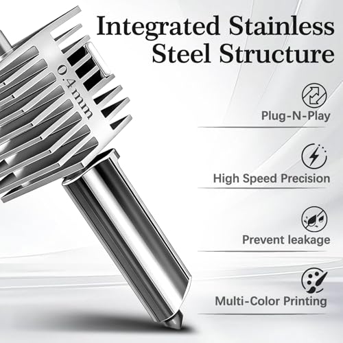 V2.0 Upgrade A1/A1 Mini/A2L Hotend, 0.4mm Nozzle - size: 2PCS A1 hotend 0.4mm stainless