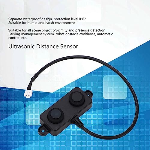 Ultrasonic Distance Sensor, IP67, Intelligent Algorithm, Long Range, Proximity Sensor, Reliable Industrial Grade, for Robot Obstacle Avoidance, Smart Parki
