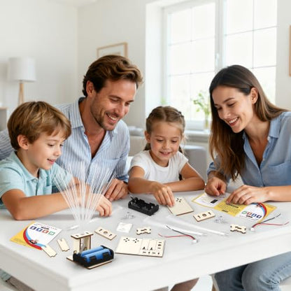 6 Set STEM Science Kits for Kids Age 6-8 8-12, Fiber Optic Light Craft Kits