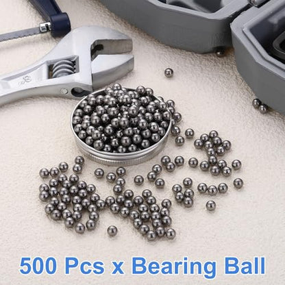 uxcell 500Pcs 5.5mm Bearing Balls,Solid Carbon Steel G1000 Precision Balls - size: 5.5mm