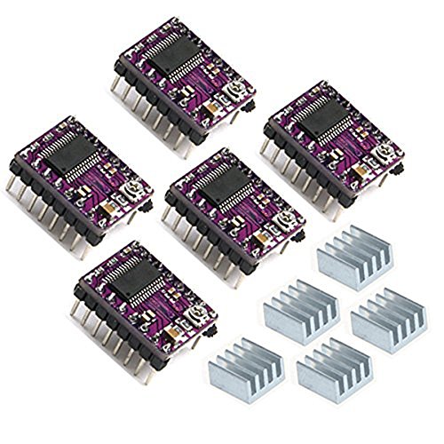 HiLetgo 5pcs DRV8825 Stepper Motor Driver Module for 3D Printer RepRap 4 RAMPS1.4 StepStick - size: Small