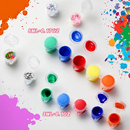 Patelai 100 Strips Empty Paint Pots with Lids Containers,3 Ml/ 0.1 Oz - size: 3 ml/ 0.1 oz