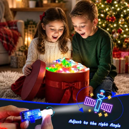 24 Pcs Space Themed Party Favors LED Finger Lights Toys for Kids Ages 3-12 - style: Space