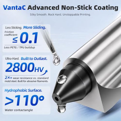 BIQU Panda Juicer SFC 0.4mm VantaC-Coated Hotend for H2D/H2S/H2C/A1/A1 Mini - size: 2Pack 0.4MM (Panda Juicer SFC-H/A)