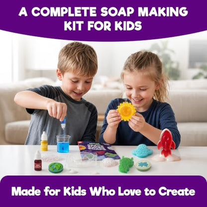 Doctor Jupiter Glow in The Dark - Space Soap Making Kit for Kids Ages 6+ - style: Space Super Soaps: 6+