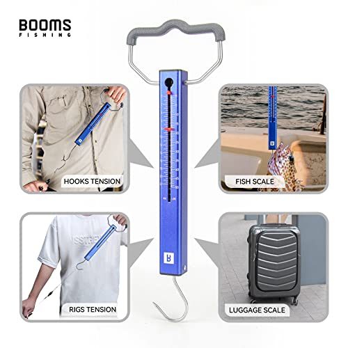 Booms Fishing TS2 Aluminum Tube Fish Scale, Spring Fishing Drag Scale, Easy to Read Hanging Scale, 50 lbs Pull Scales, Widely Used for Hooks Tension, Rigs Tension, Fishing Scale, Luggage Scale - size: 50 lbs