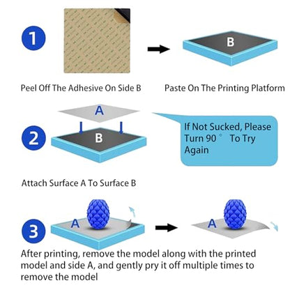 3D Printer Magnetic Build Plate Sticker Sheet for Artillery Genius/Pro/Prusa MK2/MK2A/Anet A8/Anet A6/Wanhao Duplicator i3, Flexible Removable Heated Printing Bed Platform Adhesive Base Mat 220x220mm - color: 220mm Build Plate