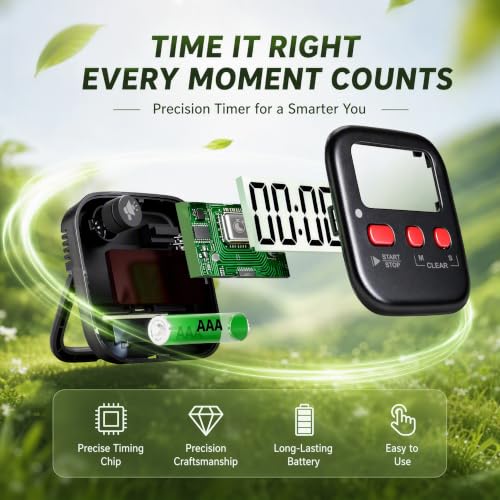 Antonki 2 Pack Digital Timer for Kids Classroom Kitchen Timers for Cooking - color: New Black