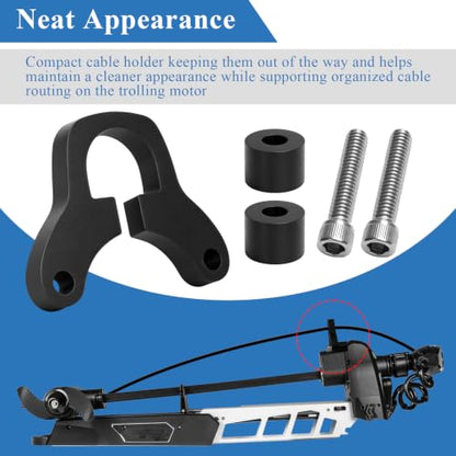 Cable Bracket/Organizer Clip w/Spacers & Screws Compatible with Minn Kota - color: Combo 1