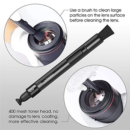 VSGO Lens Cleaning Pen with Power Switch and 2 Replaceable Carbon Tips