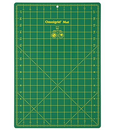 Omnigrid Self-Healing Cutting Mat, 12'' x 18'' Inch - size: 18.8"L x 13.2"W