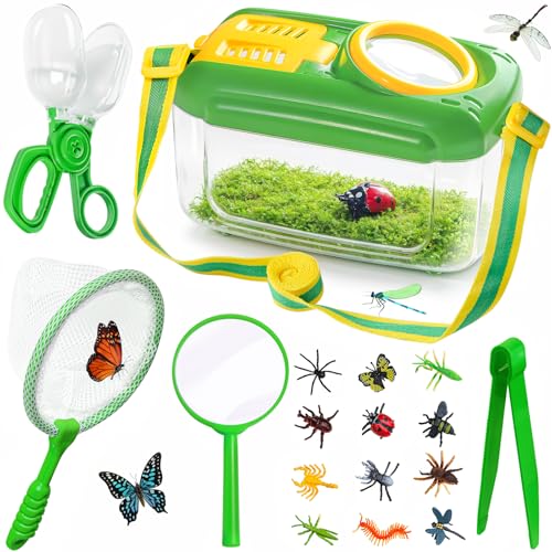 17 PCS Bug Catching Kit Bug Catcher for Kids, Princess Dress Up Shoes Set
