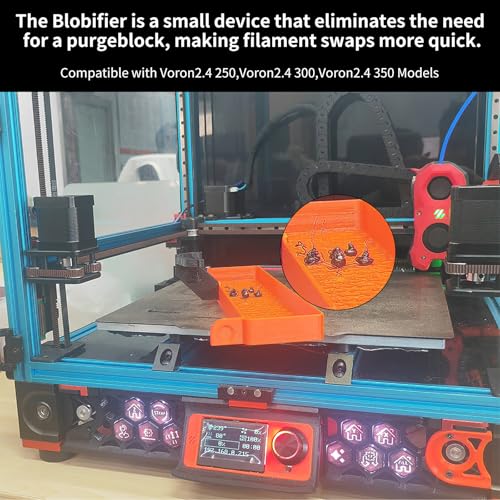 Voron2.4 Blobifier Servo Blob Purge Bucket Kit: FYSETC Upgrade Nozzle Filament Buildup Collector No Printed Parts with Silicone Brush Cleaning Tool for Extrusion Residual on Voron2.4 350 Extruder
