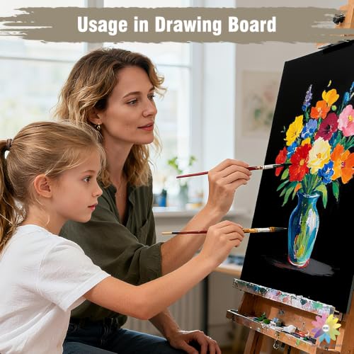 Mat Board Center 20x24 Black Foam Boards Pack of 5, 3/16" Thick - color: Black, size: 20x24