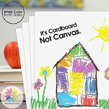 Mat Board Center 10x10 Backing Boards, 10 Pack White Backboards for Frames - size: 10x10