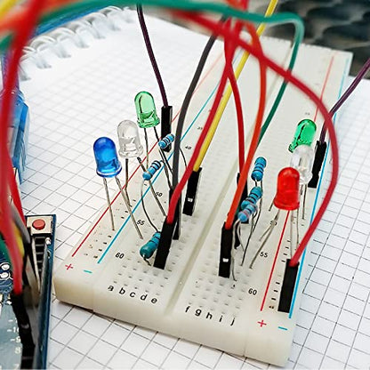 140 PCS Jumper Wire Cables Kit 14 Vaules Assorted Jumper Wire Breadboard Connecting Line Cables for Breadboard Prototyping Flexible Circuits - size: 140pcs