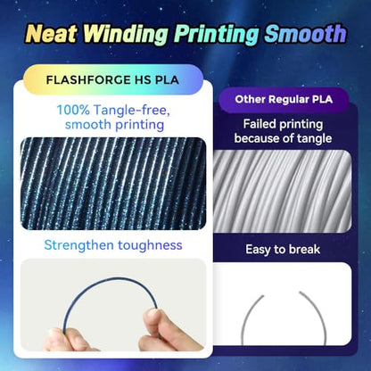 FLASHFORGE Chameleon Rapid PLA Filament 1.75mm Burnt Titanium, PLA Color Shift High Speed 3D Printer Filament, Max 500mm/s Fast Printing, Display Shimmering Effects from Various Angles and Light - color: Burnt Titanium