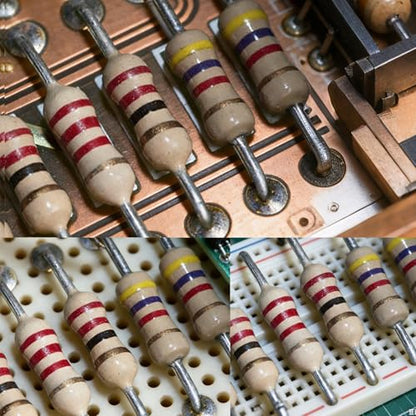 25 Values 1250pcs Resistor Kit 1 Ohm to 1M Ohm 1/4W ±5%