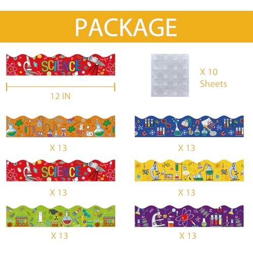 Science Bulletin Board Borders Back to School Classroom Decorations 75Ft