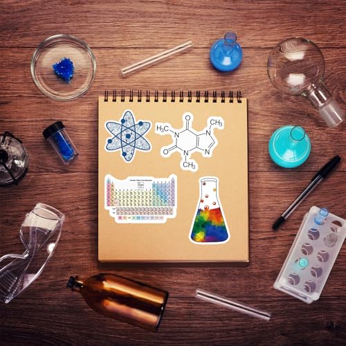 Natural Sciences Stickers 100 Pack, Physics, Chemistry, Biology Stickers - style: Natural Sciences Stickers