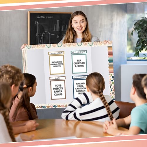 Skyygemm 92 Pcs Science Fair Board Supplies, Boho - style: Boho