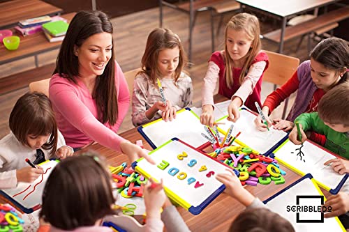 ScribbleDo 10 Pack Magnetic Dry Erase Board for Kids Whiteboard 9”x12” Includes White Board for Writing Learning & Drawing Art Educational Kids Toy