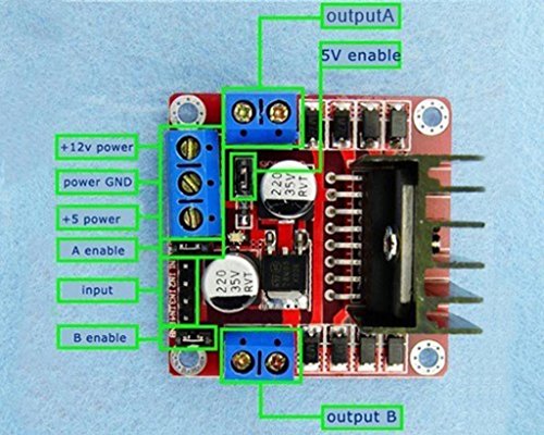 HiLetgo 4pcs L298N Motor Driver Controller Board Module Stepper Motor DC Dual H-Bridge for Arduino Smart Car Power UNO MEGA R3 Mega2560