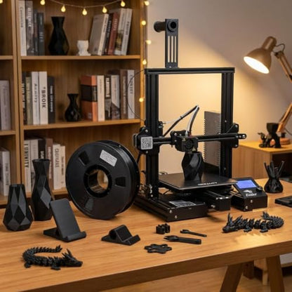 Matte PLA + 3D Printer Filament,PLA Filament 1.75mm, Neatly Wound 3D Printing Filament 1.75mm, Dimensional Accuracy +/- 0.02 mm, Fit Most FDM 3D Printers, 1kg Spool (2.2lbs),Black - color: Black