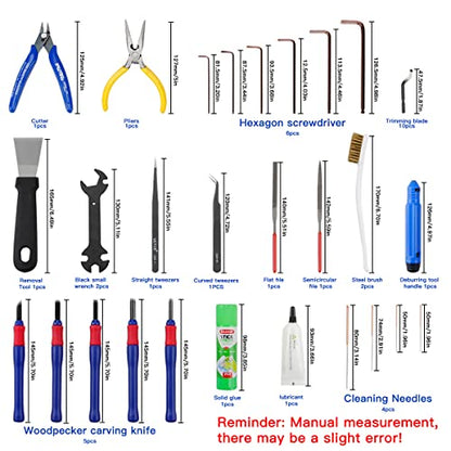 39Pcs 3D Printer Tools Kit Includes Resin Removal Cleaning Deburring Tool Sanding and Hotend Disassembly Multi-Purpose Tool, 3D Printer Accessories Kit for Trimming and Finishing BCZAMD