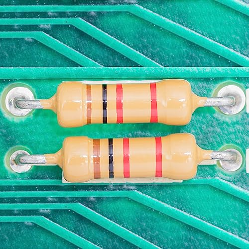 25 Values 1W Carbon Film Resistor Kit from 1 Ohm to 1M Ohm 1 Watt 5% Resistors Assortment - size: 1W