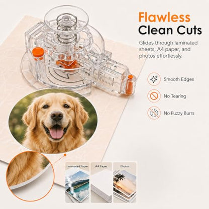 Circle Cutter for Paper & Crafts, Paper Cutter with 1 to 8in Cut Diameter