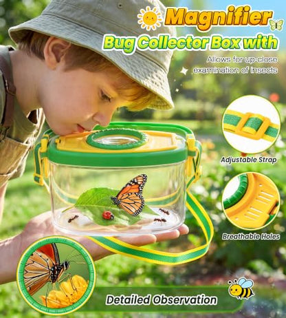 Bug Catcher for Kids Age 3-12, Bug Vacuum Catching Kit with Bug Collector
