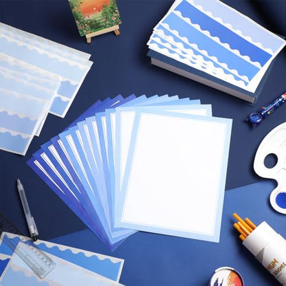 90 Pcs Science Fair Board Supplies Trifold Poster Boards, Blue - color: Blue