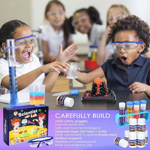 Kids Science Kit STEM Toys - Science Kits for Kids Age 6-8-12, 70 Science Lab Experiments Educational Games, 60+ PCS Science Toys, Christmas, Birthday Gift for 6-12 Year Old Boys Girls