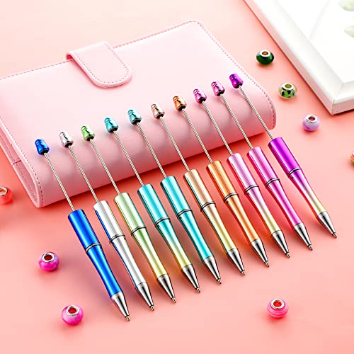 Crtiin 50 Pack Beadable Pens, Ballpoint Pens, School Supplies, Multicolor - color: Multicolor