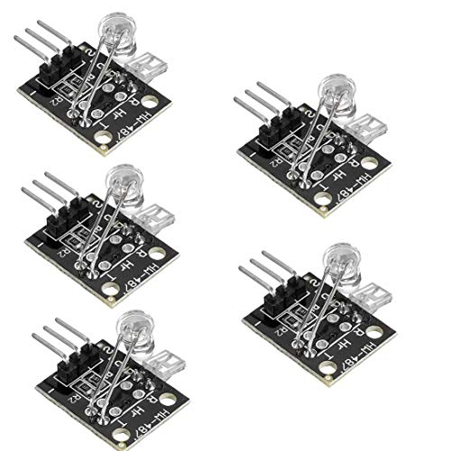 HiLetgo 5pcs 5V Heartbeat Detect Sensor Heart Rate Detect Measuring Module Measure Finger