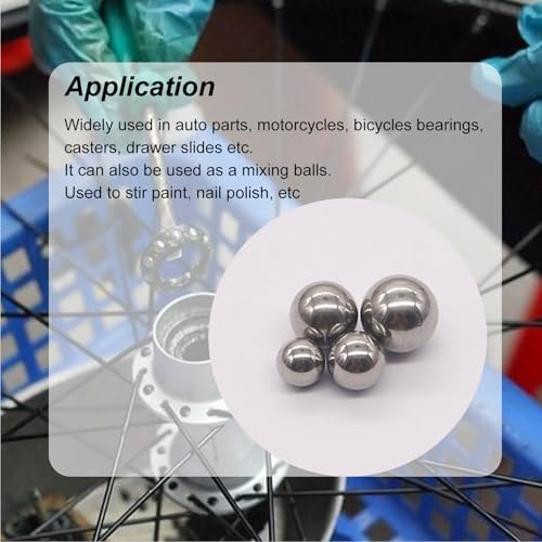 weideer 620pcs Bicycle Bearing Balls Metal Mixing Balls Assortment Kit 1/4" , 7/32", 3/16", 5/32" , 1/8", 3/32". Precision Steel Balls K-168-620-GE - size: 6size 620pcs SAE