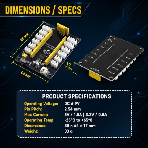 ESP32-S3 IoT Dev Kit: Sensor Expansion Board, OLED
