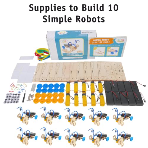 Classroom Robot Kit, 10 Pack Simple Circuits STEM Project